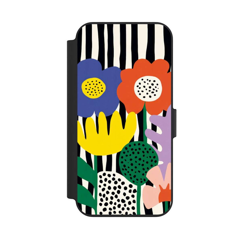 iPhone 13 NIVOflip Flowers Striped Background