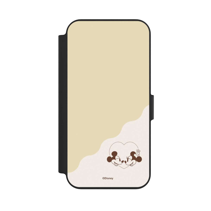 iPhone 13 NIVOflip Mickey and Minnie Love Heart Beige