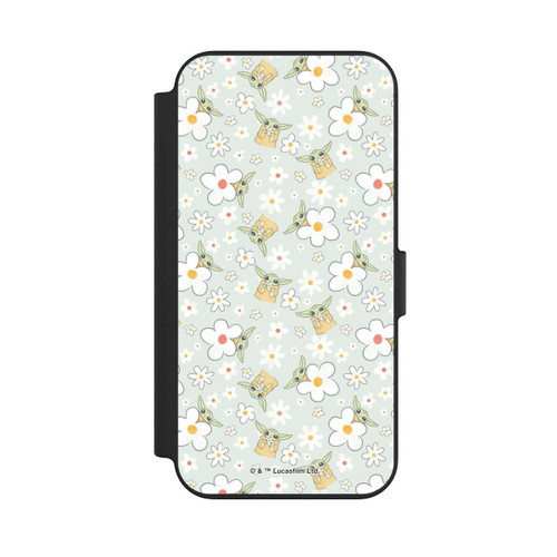Apple iPhone 13 NIVOflip Baby Yoda Blumen Muster