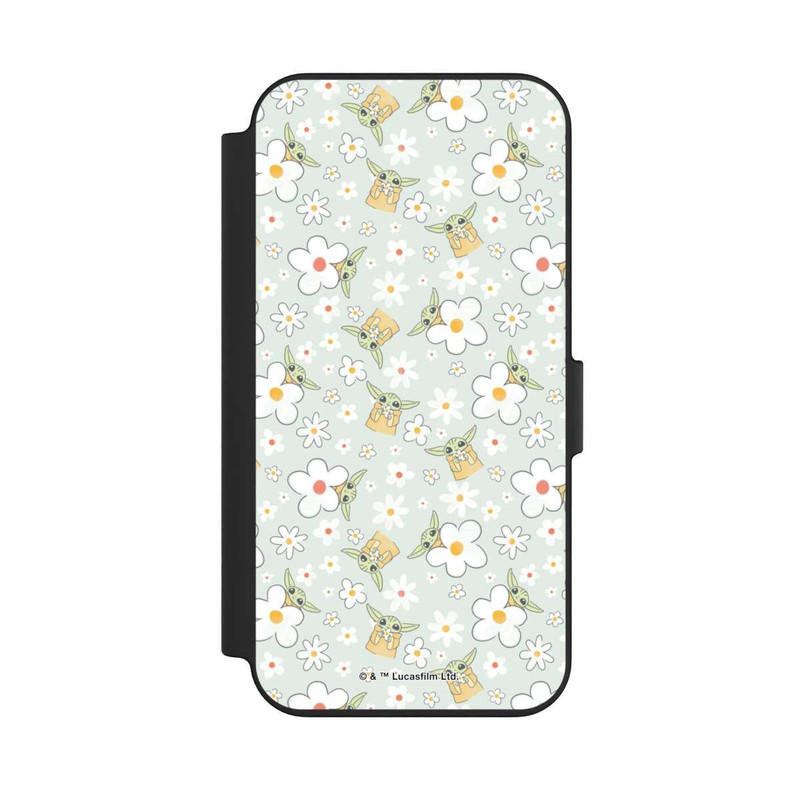 iPhone 13 NIVOflip Baby Yoda Blumen Muster