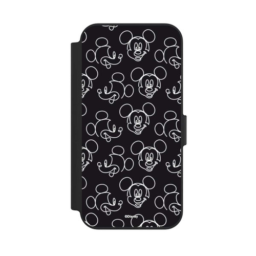 Apple iPhone 13 NIVOflip Disney Mickey Faces Black Line Art Pattern