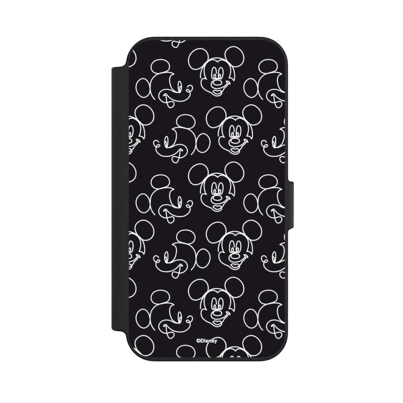 iPhone 13 NIVOflip Disney Mickey Faces Black Line Art Pattern