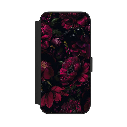 Apple iPhone 13 NIVOflip Dunkle Rote Blumen Liebe