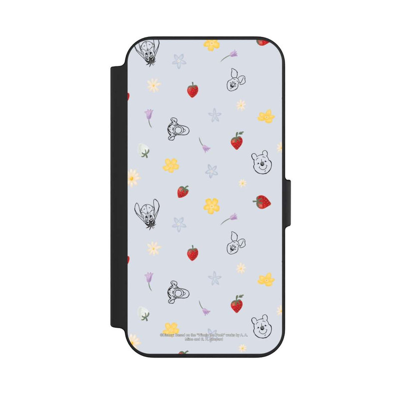 iPhone 13 NIVOflip Winnie Puuh und Freunde Erdbeer Muster Blau