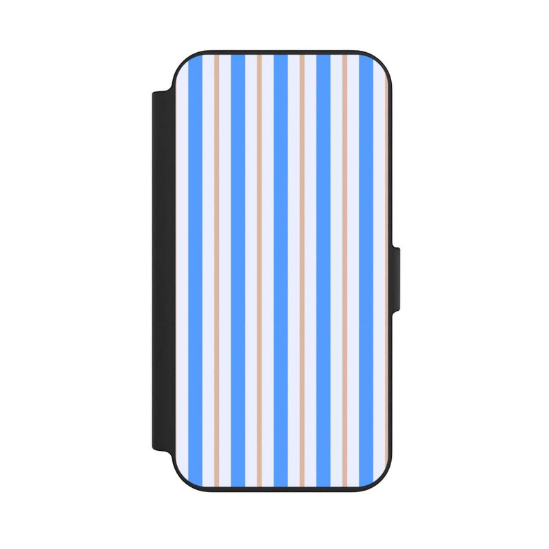 iPhone 13 NIVOflip Streifen Blau Beige