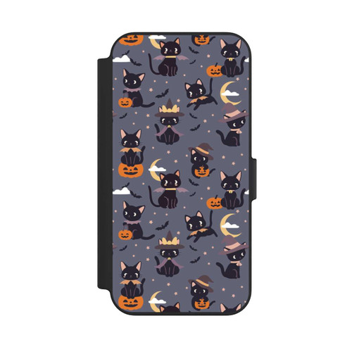 Apple iPhone 13 NIVOflip Cute Halloween Witch Cats and Pumpkins