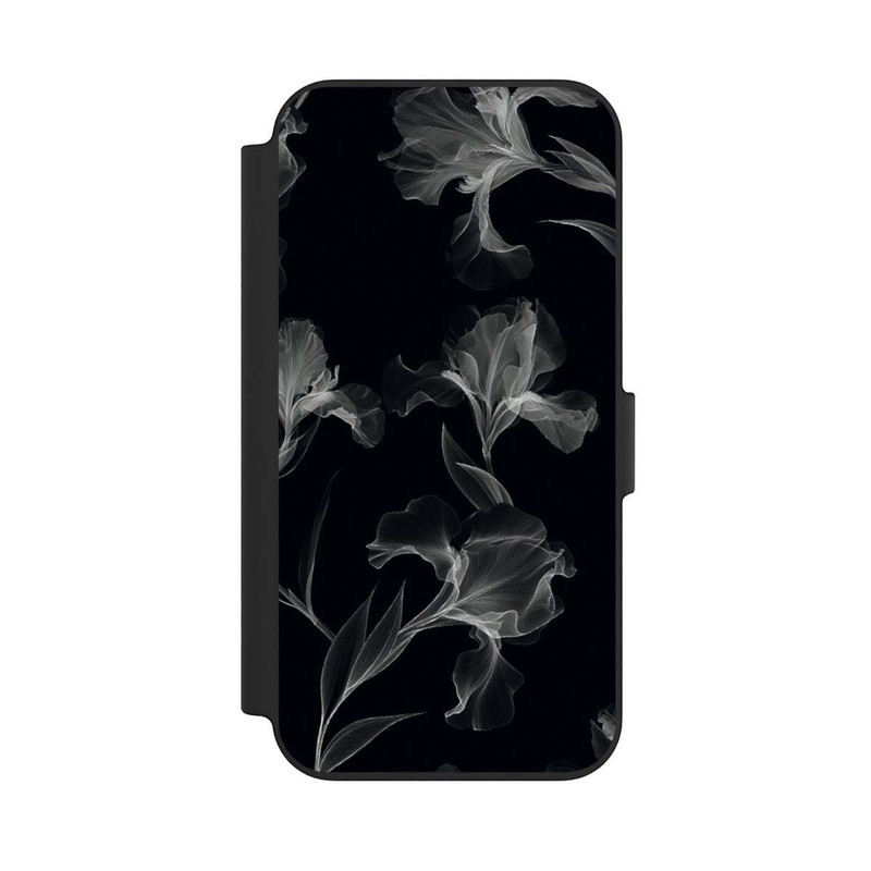 iPhone 13 NIVOflip Blumen Schwarz-Weiß Röntgenaufnahme