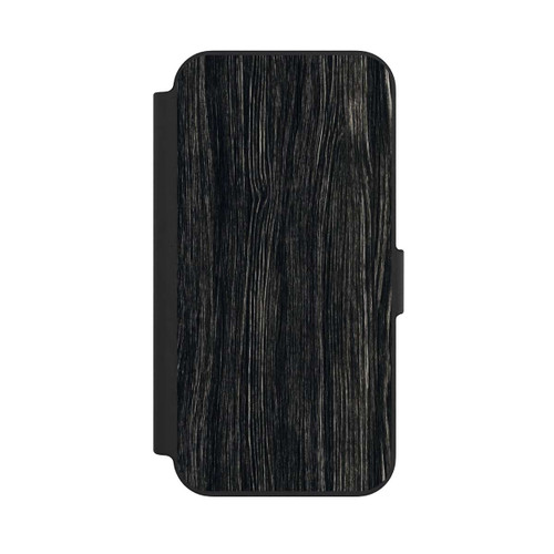 Apple iPhone 13 NIVOflip Dunkle Holzstruktur