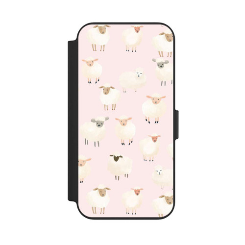Apple iPhone 13 NIVOflip Sheep Pattern Light Pink with AI