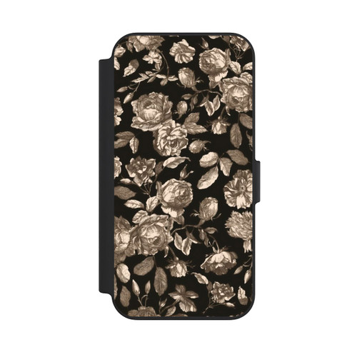 Apple iPhone 13 NIVOflip Leinwand dunkle Blumen