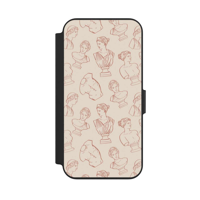 iPhone 13 NIVOflip Greek Deco Busts Brown