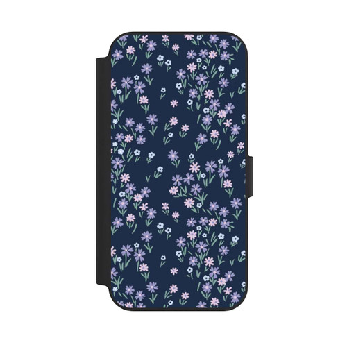 Apple iPhone 13 NIVOflip Dark Blue Floral Theme