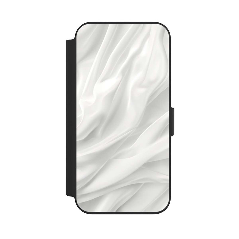 iPhone 13 NIVOflip Weiße Seidenmatte Textur mit KI