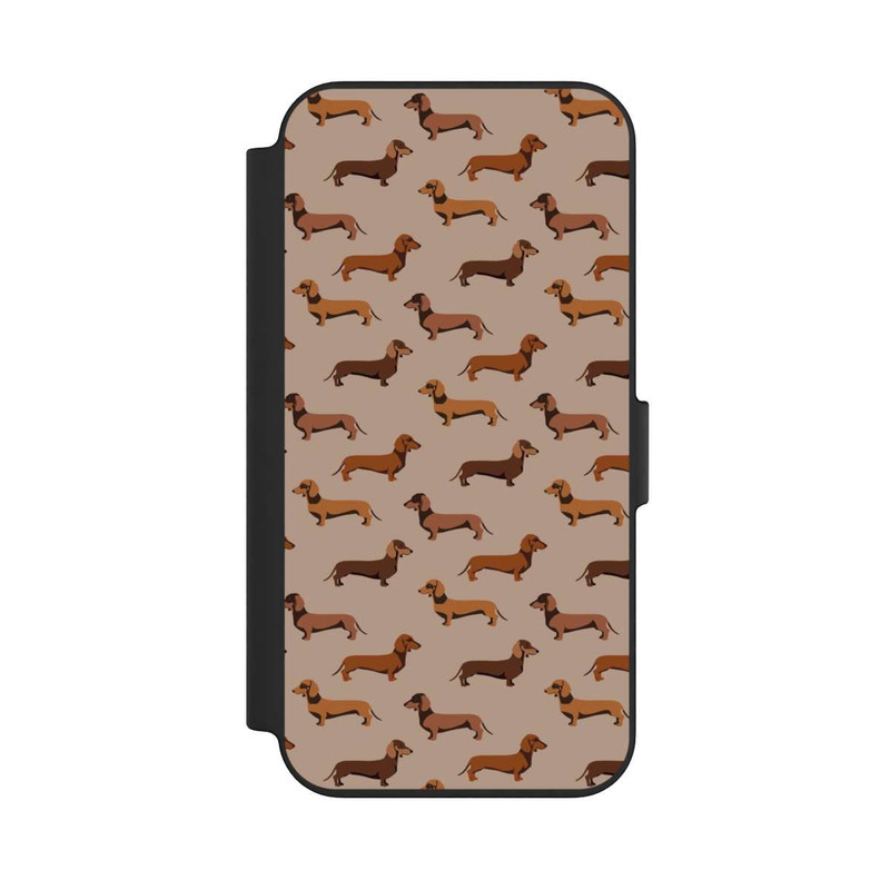 iPhone 13 NIVOflip Modèle Teckel Brun