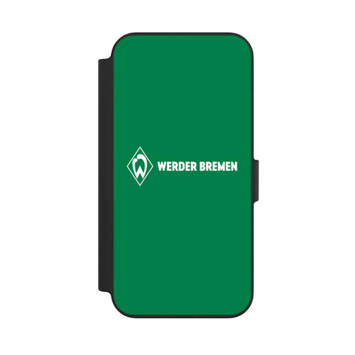 Apple iPhone 13 NIVOflip Werder Bremen Schriftzug Raute Grün