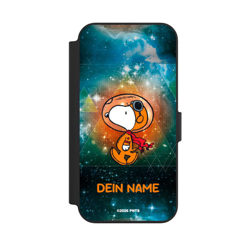 Apple iPhone 13 NIVOflip Snoopy Space Traveller Personalisierbar