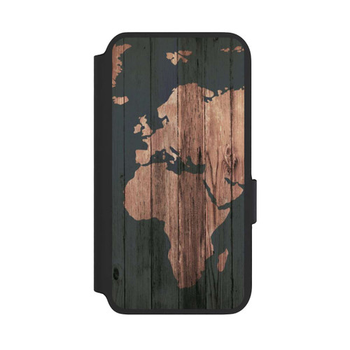 Samsung Galaxy S22 NIVOflip Wooden World Map