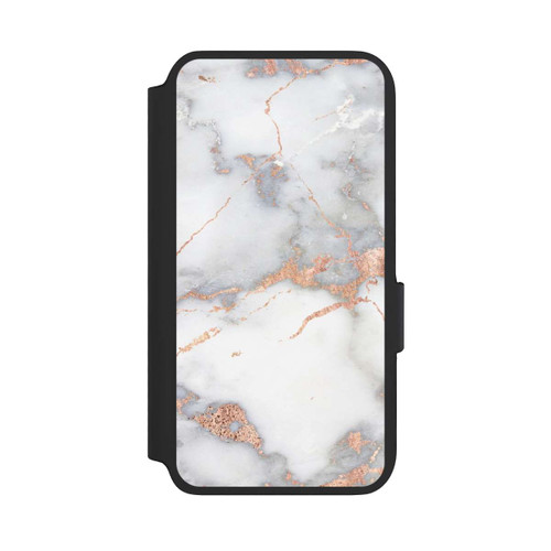 Samsung Galaxy S22 NIVOflip Weißer und goldener Marmorlook