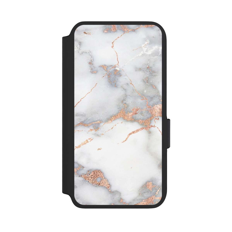 Galaxy S22 NIVOflip Weißer und goldener Marmorlook