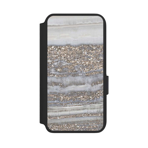 Samsung Galaxy S22 NIVOflip White Glitter Marble Look