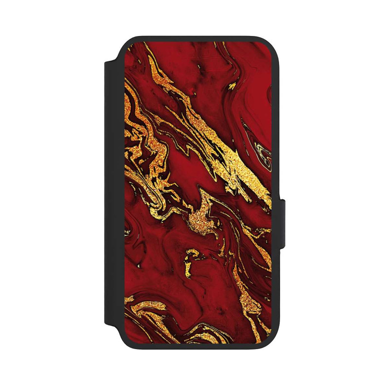 Galaxy S22 NIVOflip Rot Gold Marmorlook