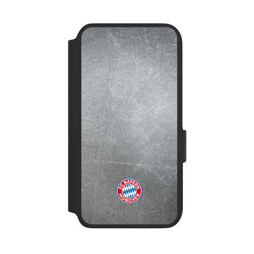 Samsung Galaxy S22 NIVOflip Klassisches FCB Logo Klein - Bunt auf Metalllook