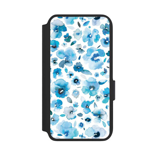Samsung Galaxy S22 NIVOflip Blaue tropische Blumen