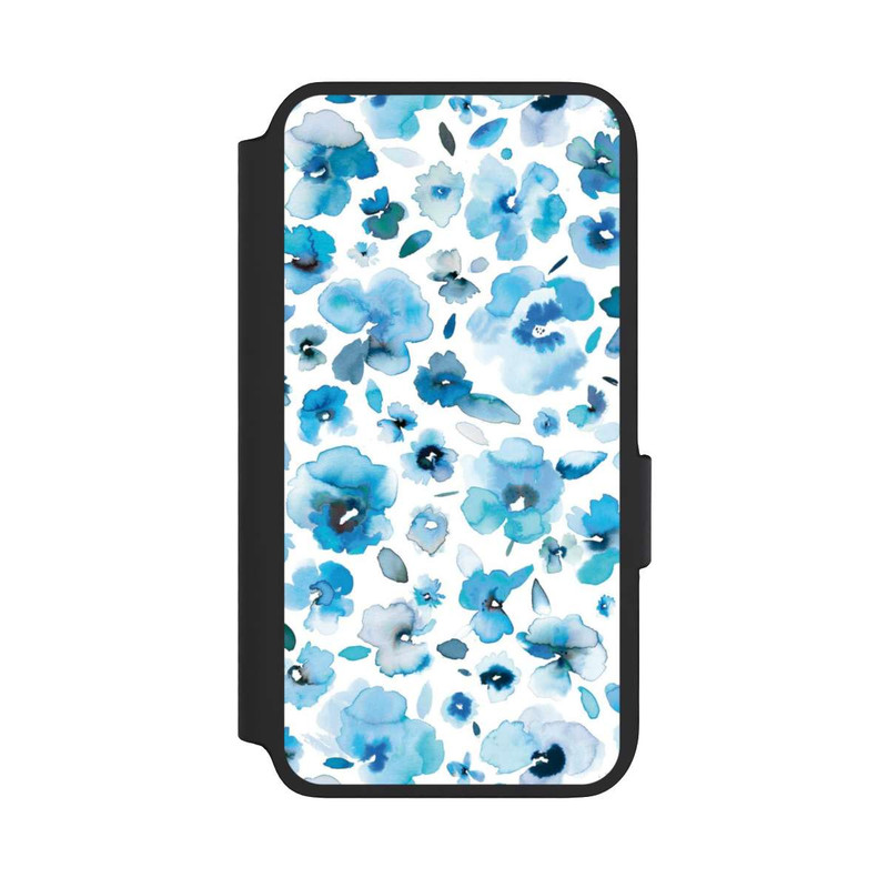 Galaxy S22 NIVOflip Blaue tropische Blumen