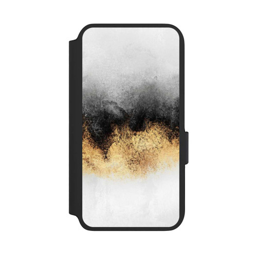Samsung Galaxy S22 NIVOflip Grauer Himmelstaub Golddruck