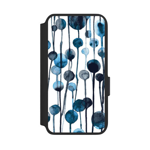 Samsung Galaxy S22 NIVOflip Tropfende Punkte blau