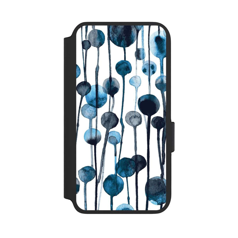 Galaxy S22 NIVOflip Tropfende Punkte blau