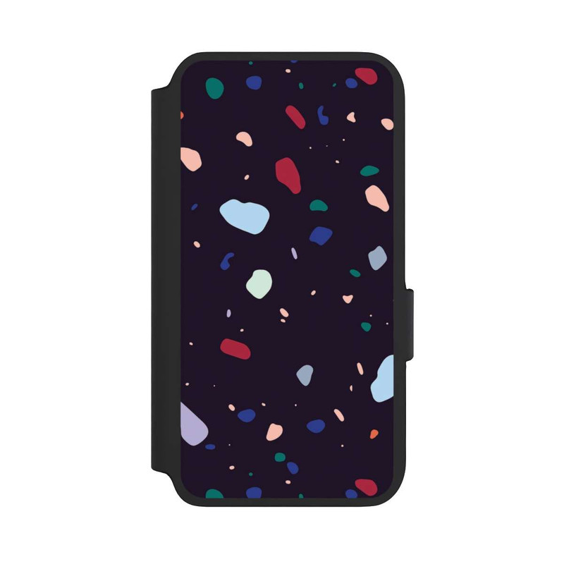 Galaxy S22 NIVOflip Moderner dunkel abgerundeter Terrazzo
