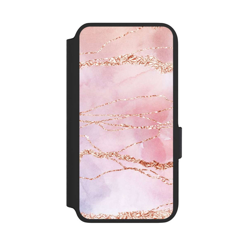 Galaxy S22 NIVOflip Glitzer Look Pink Mädchen Marmor