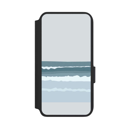 Samsung Galaxy S22 NIVOflip Abstrakte blaue Wellen