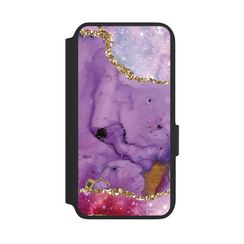 Galaxy S22 NIVOflip Lila Galaxy Glamour Marble