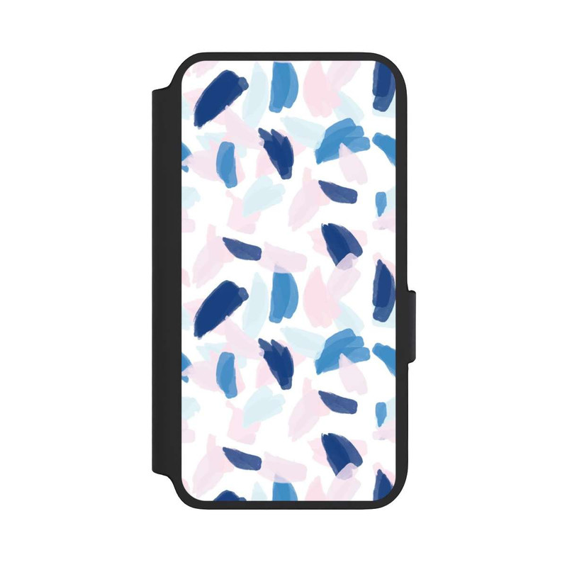 Galaxy S22 NIVOflip Peinture bleue et rose