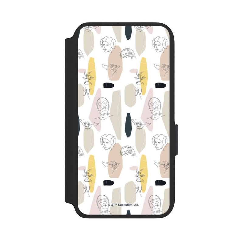Galaxy S22 NIVOflip Helle Seite Line Art