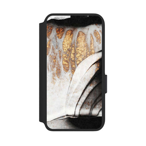 Samsung Galaxy S22 NIVOflip Schwarze und goldene Adern