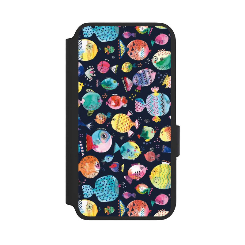 Galaxy S22 NIVOflip Strandkugelfische Kinder Marineblau