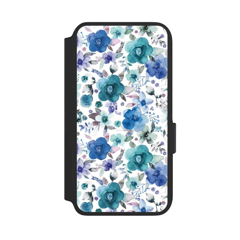 Galaxy S22 NIVOflip Winterblumensträuße Blau