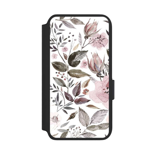 Samsung Galaxy S22 NIVOflip Aquarell braune Rosenblüten