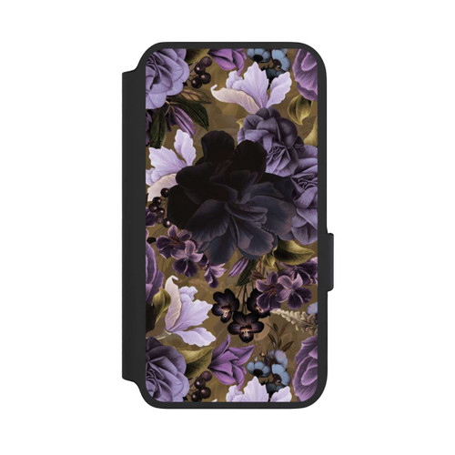 Samsung Galaxy S22 NIVOflip Purple and Gold Vintage Flowers