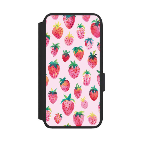 Samsung Galaxy S22 NIVOflip Aquarell Erdbeeren