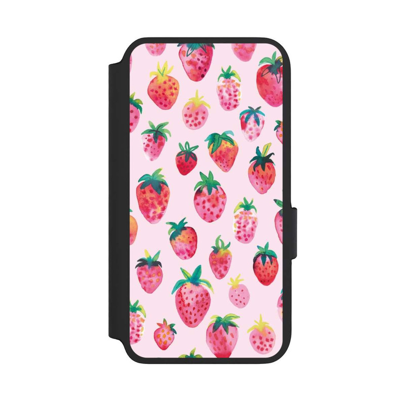 Galaxy S22 NIVOflip Aquarell Erdbeeren