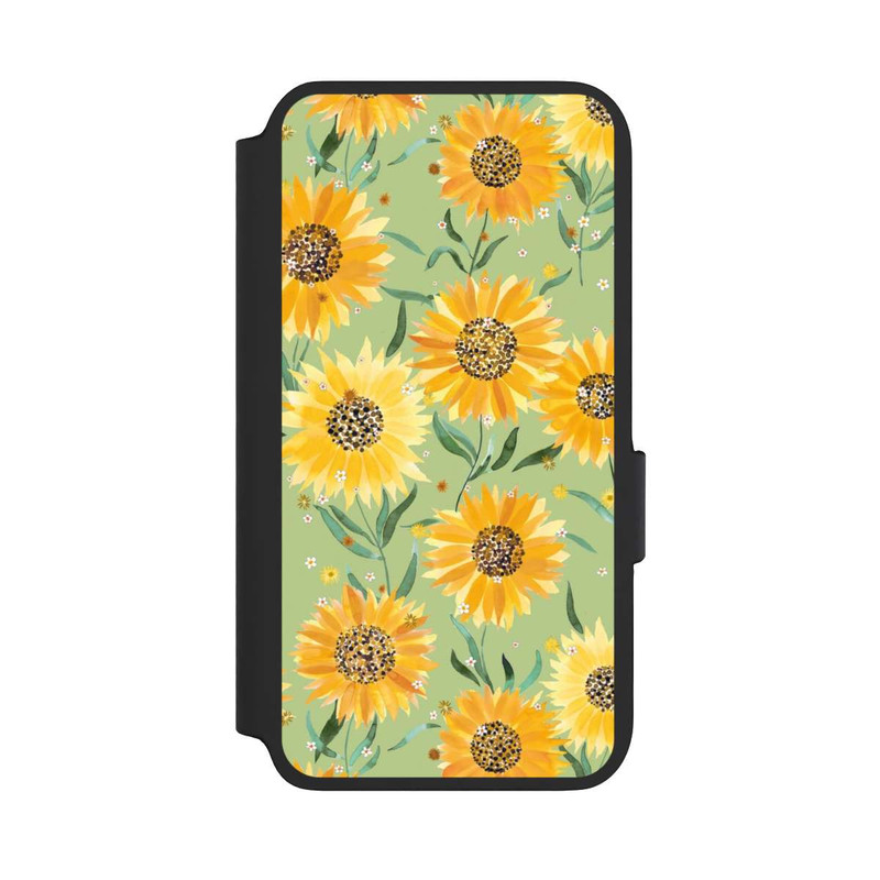 Galaxy S22 NIVOflip Sonnenblumen grün