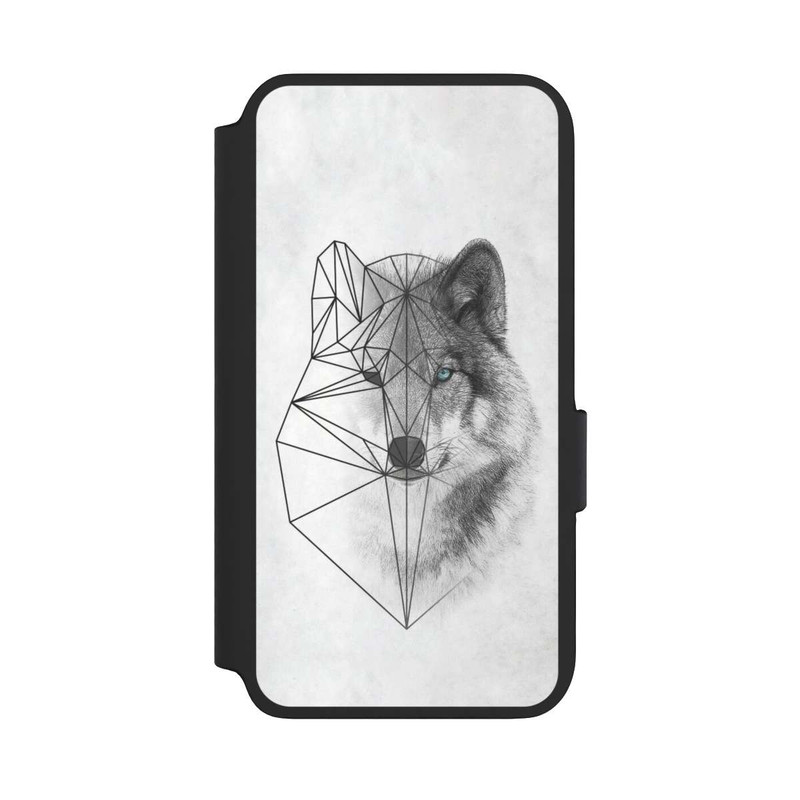 Galaxy S22 NIVOflip Polygonaler Wolf