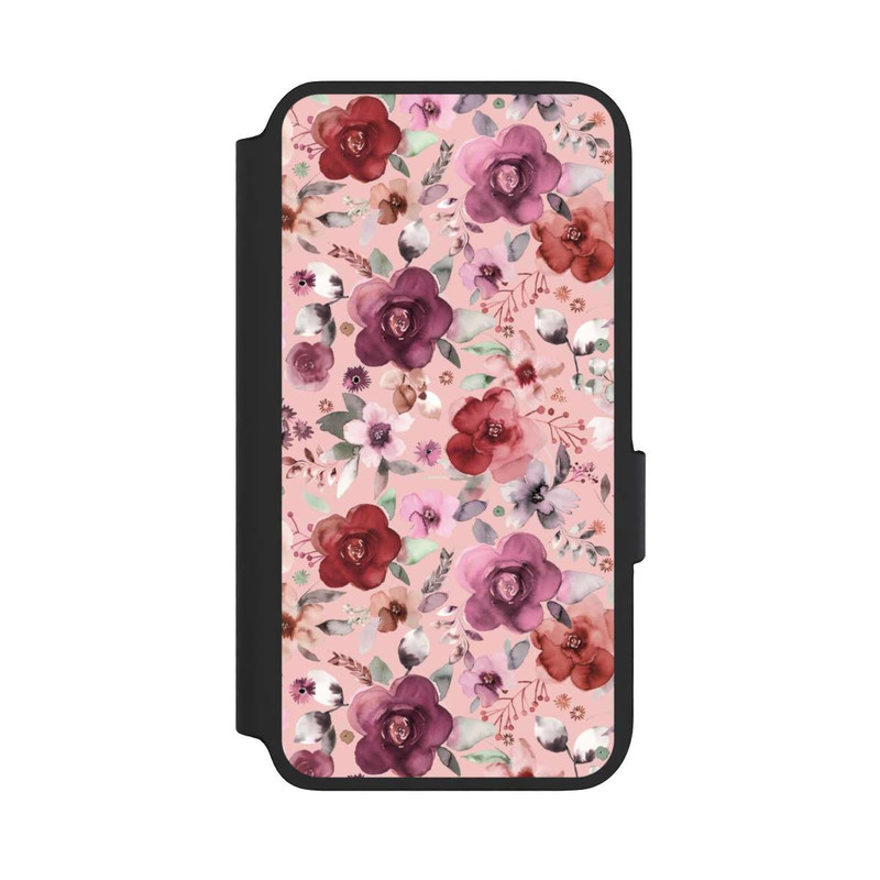 Galaxy S22 NIVOflip Üppiger romantischer Blumenstrauß rosa