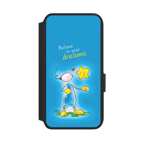 Samsung Galaxy S22 NIVOflip Believe In Your Dreams Blau