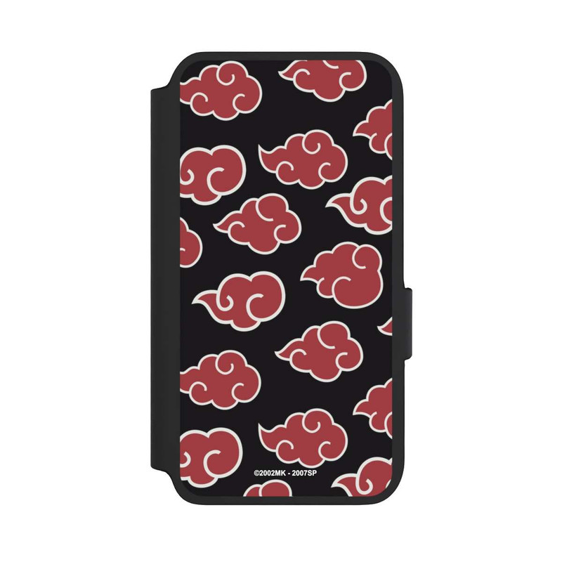 Galaxy S22 NIVOflip Akatsuki Pattern Noir Big