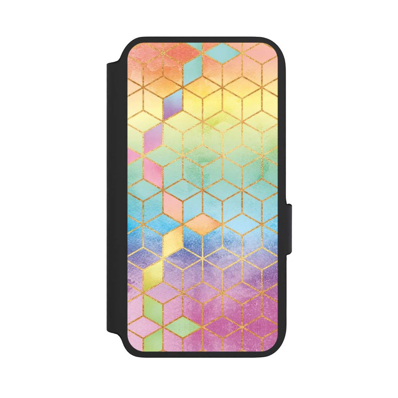 Galaxy S22 NIVOflip Cubes Arcs-en-ciel